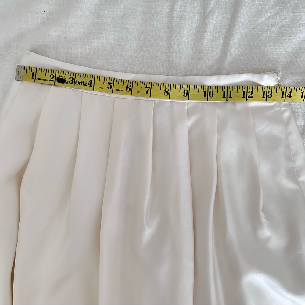 Banana Republic Heritage Collection Silk Skirt Ivory With Grey Ombre - Picture 7 of 11